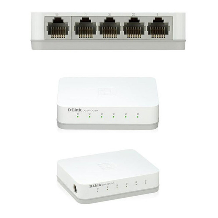 سوییچ دسکتاپ 5 پورت گیگابیتی دی-لینک مدل DGS-1005A