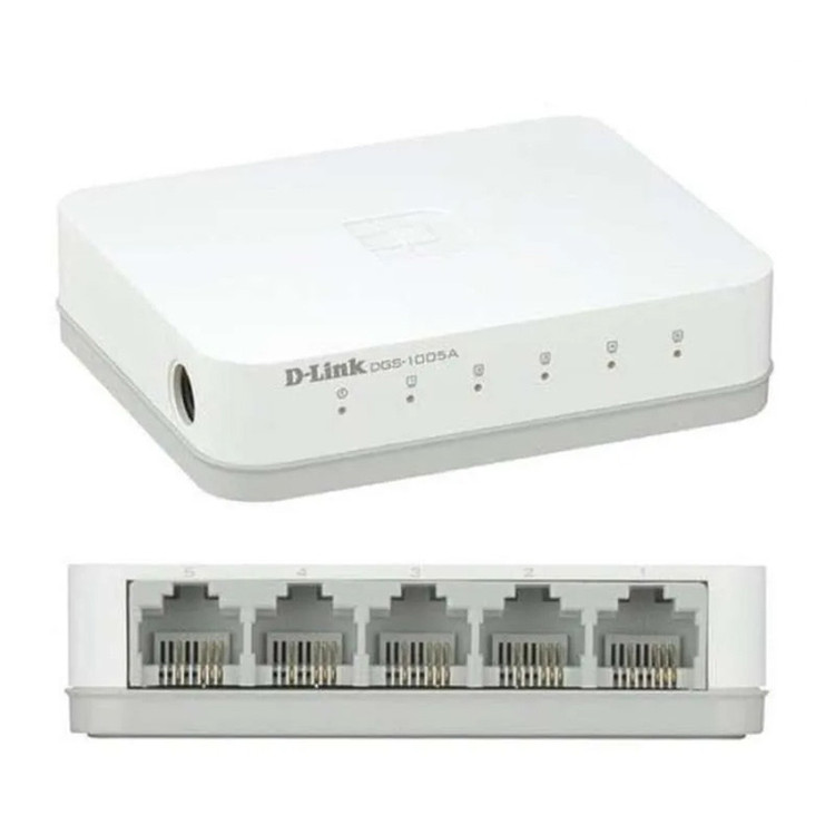 سوییچ دسکتاپ 5 پورت گیگابیتی دی-لینک مدل DGS-1005A