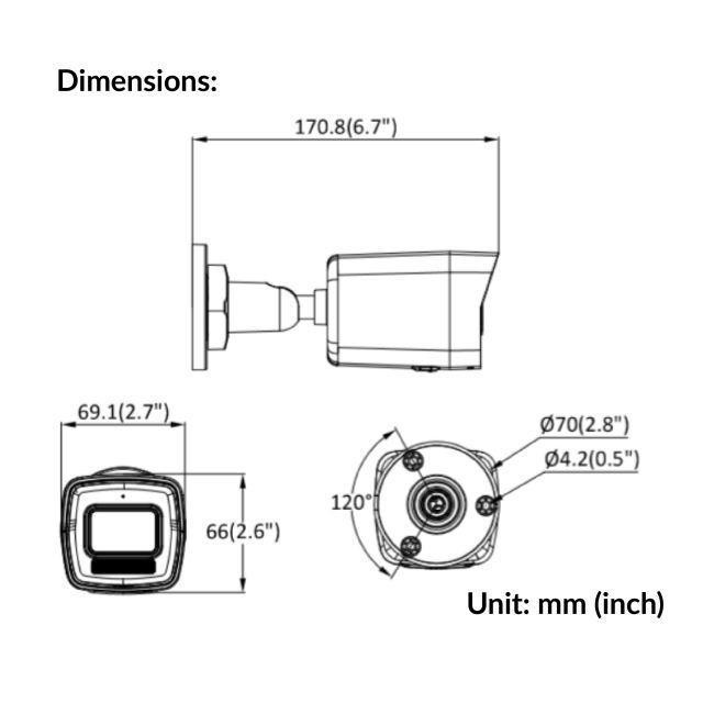 دوربین مداربسته تحت شبکه هایک ویژن مدل DS-2CD1043G2-LIU