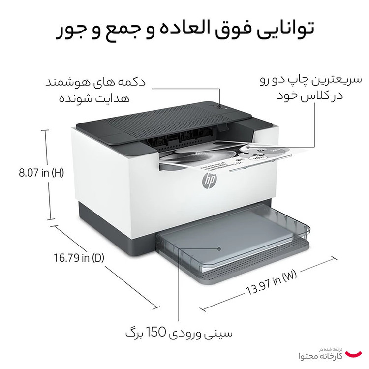 پرینتر چند کاره لیزری اچپی مدل LaserJet MFP M236dw