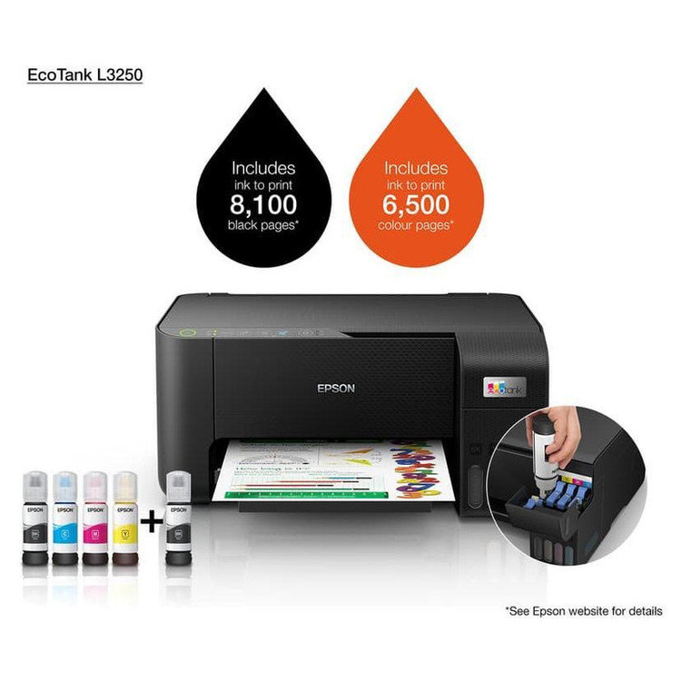 پرینتر چند کاره جوهر افشان اپسون مدل EcoTank L3250