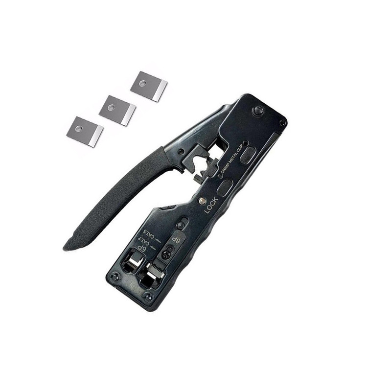 آچار سوکت زن شبکه مدل OPEN END-CAT7B به همراه تیغ بسته 3عددی
