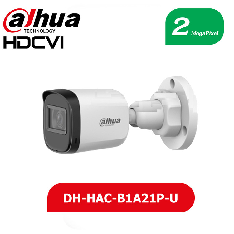 دوربین مداربسته داهوا HAC-B1A21P-U | بولت 2 مگاپیکسل اقتصادی – بدنه پلاستیکی
